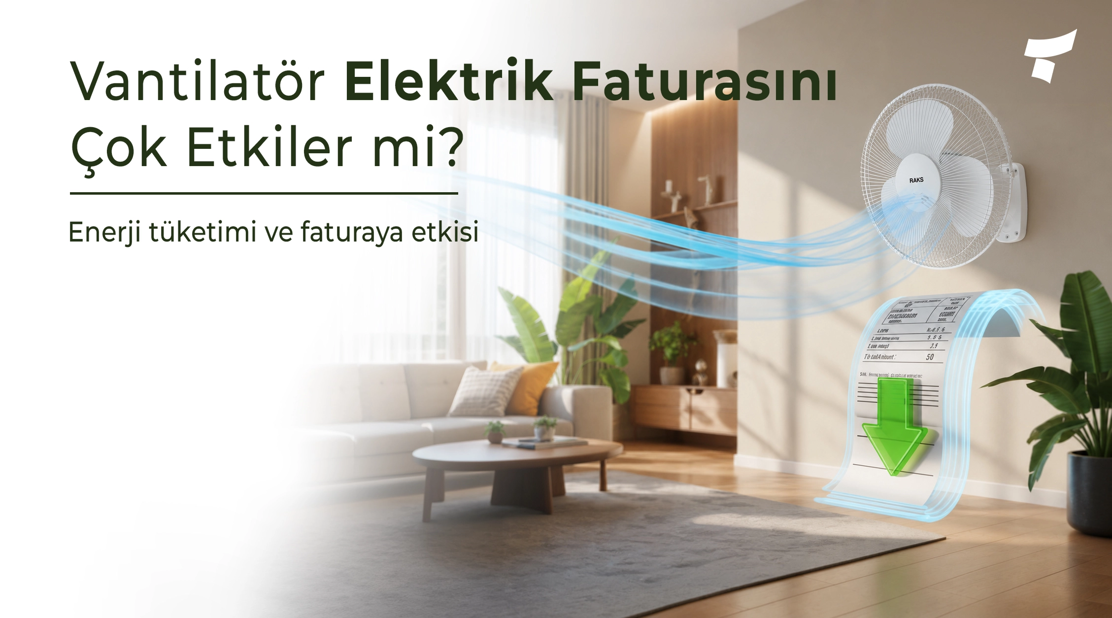 Vantilatör Elektrik Faturasını Çok Etkiler mi?