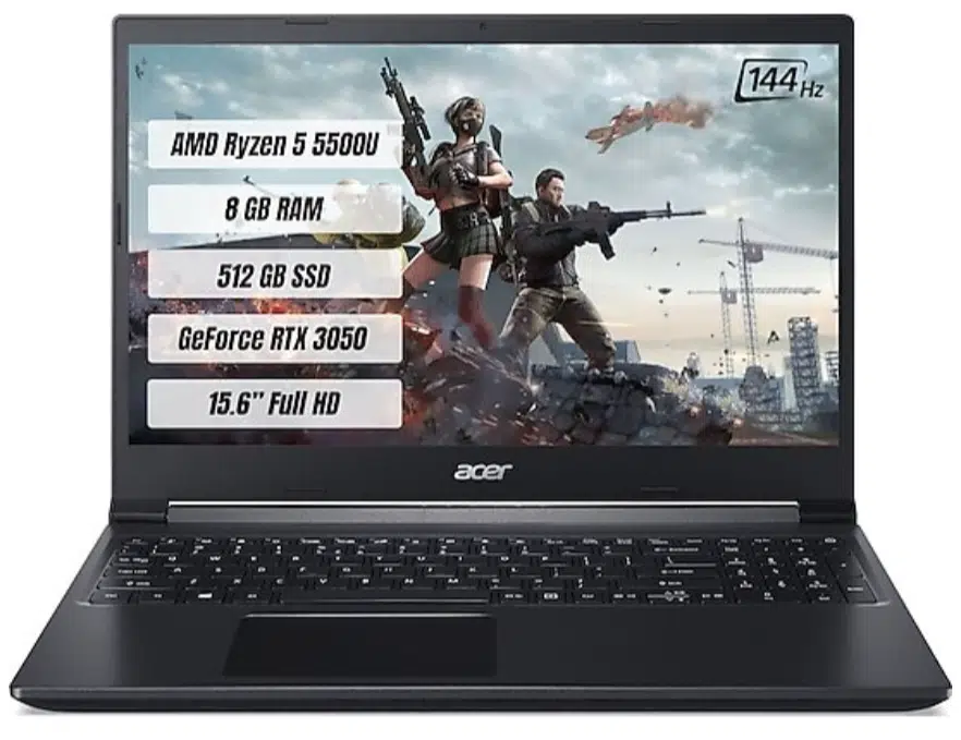 Acer Aspire 7 A715-42G NH.QE5EY.004 Ryzen 5 5500U 8 GB 512 GB SSD RTX 3050 15.6" Full HD Notebook (Teşhir)