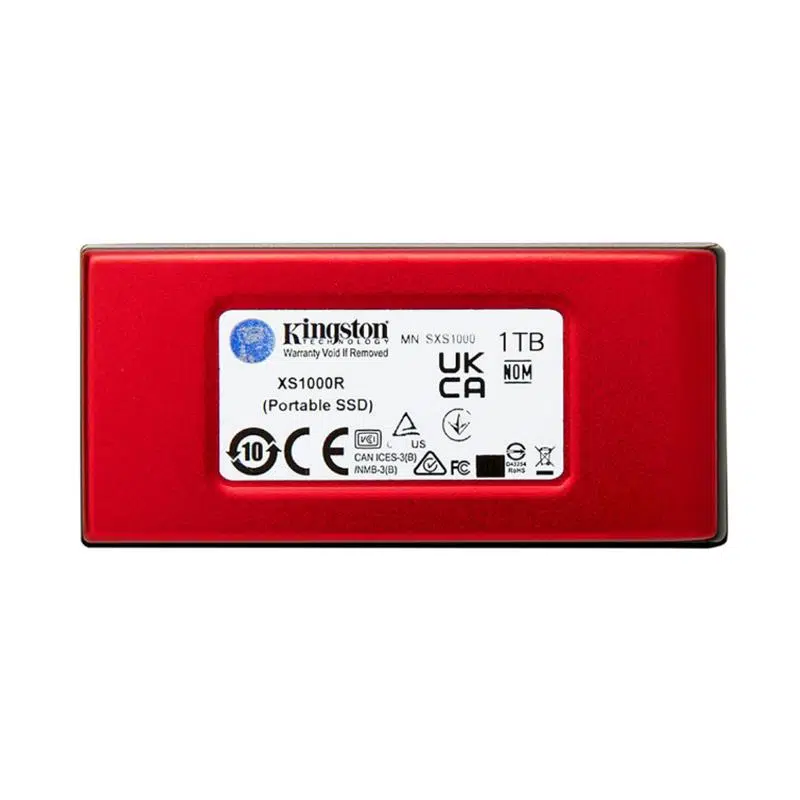 1 Tb Kıngston Xs1000 Usb3.2 Gen2 Kırmızı Ssd Sxs1000R/1000G