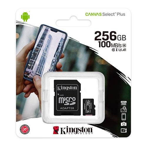 256 Gb Kıngston Canvas Select Plus Mıcro Sd Card Cl10 Sdcs2/256Gb