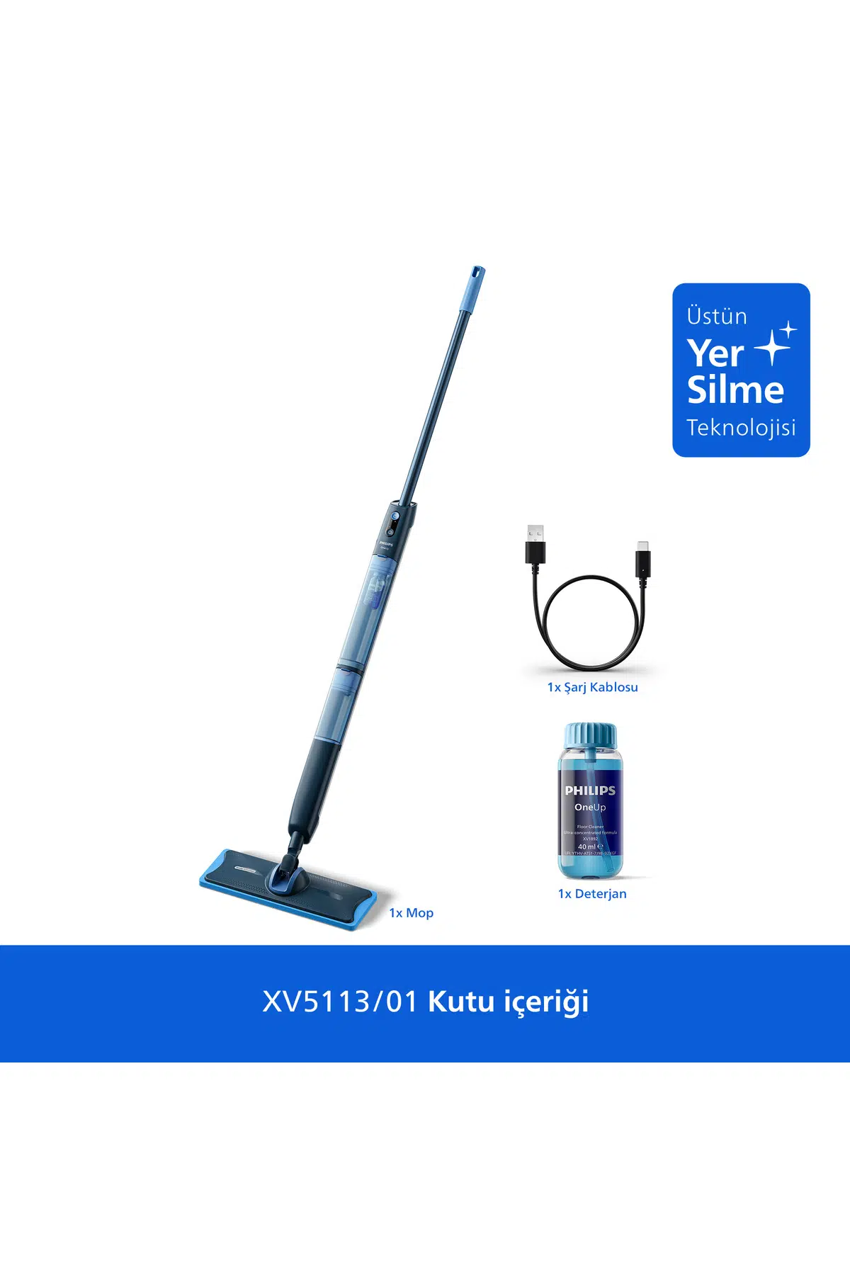 Philips OneUp 5000 Serisi Elektrikli Mop XV5113/01