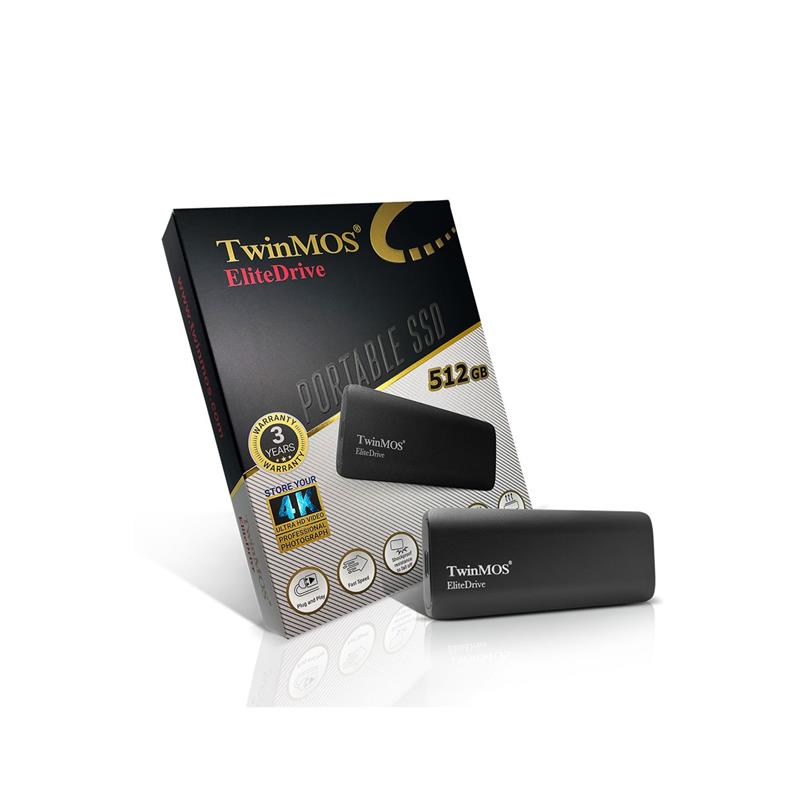 512 Gb Twınmos Ext Ssd Usb3.2/Type-C Pssdfgbmed32