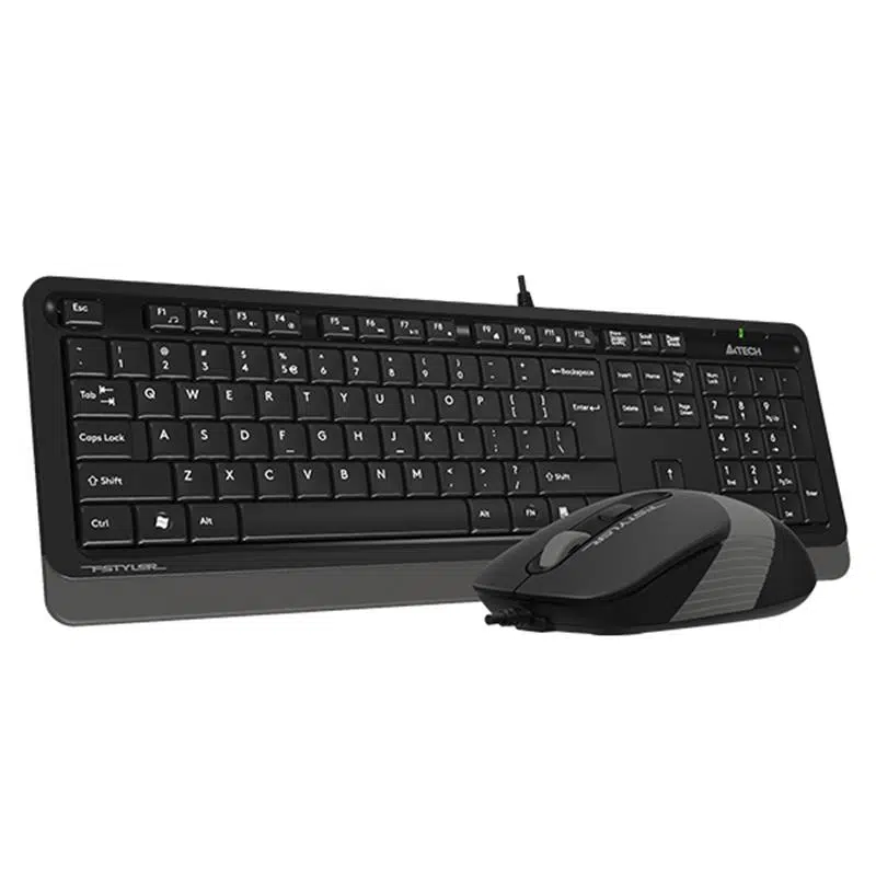 A4 Tech F1010 Q Usb Gri Mm Kablolu Klavye Mouse Set