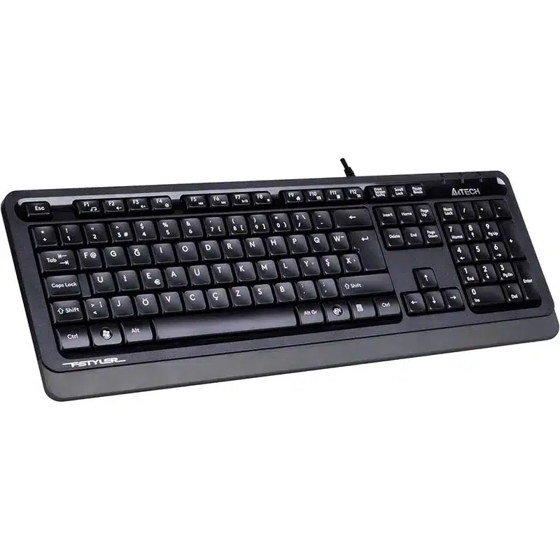 A4 TECH FK10 F TR MM GRİ/SİYAH USB KABLOLU KLAVYE