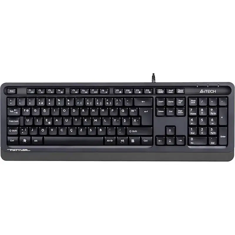 A4 TECH FK10 F TR MM GRİ/SİYAH USB KABLOLU KLAVYE