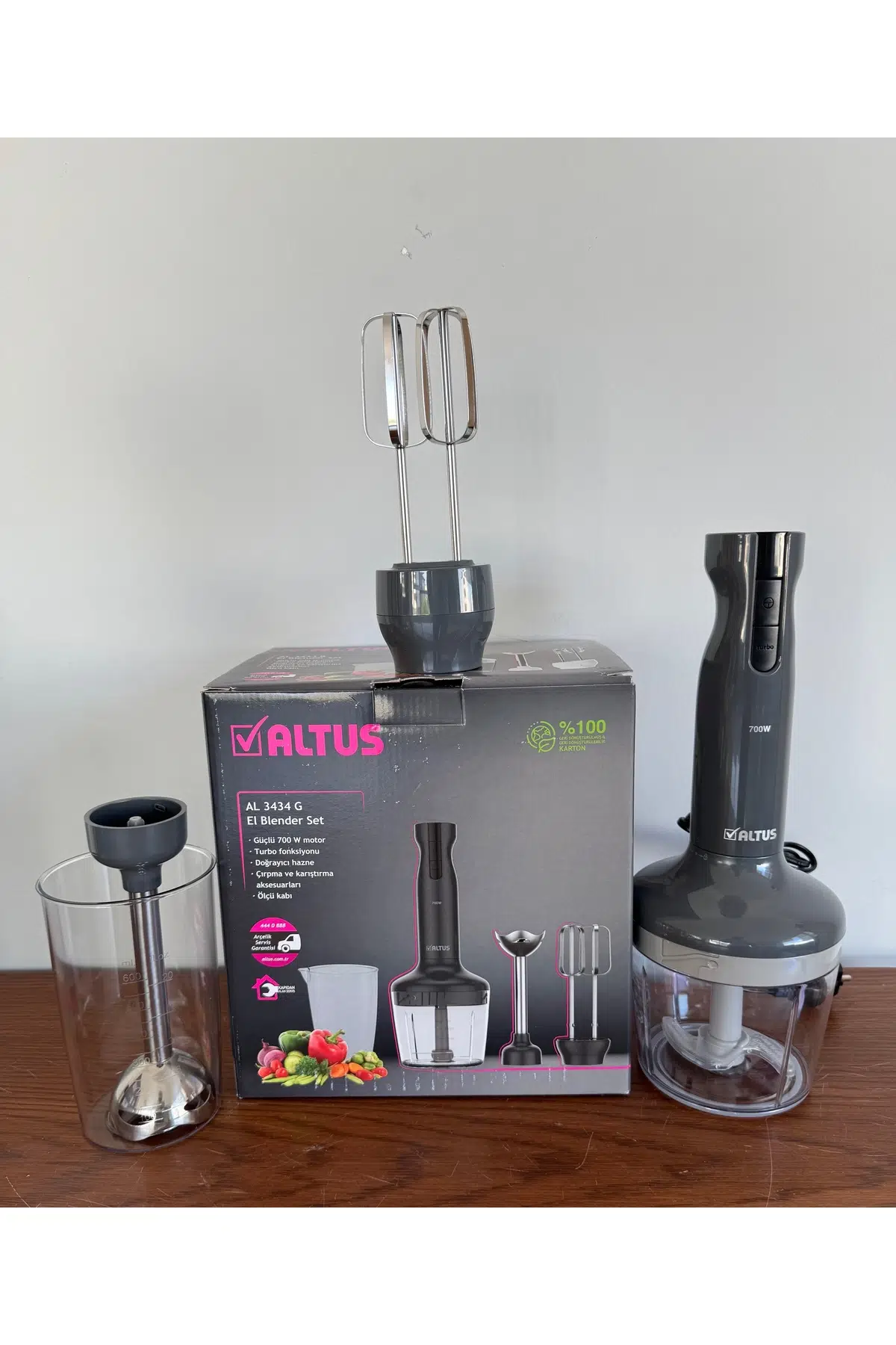 Altus 700 W Gri Blender Seti AL 3434 G