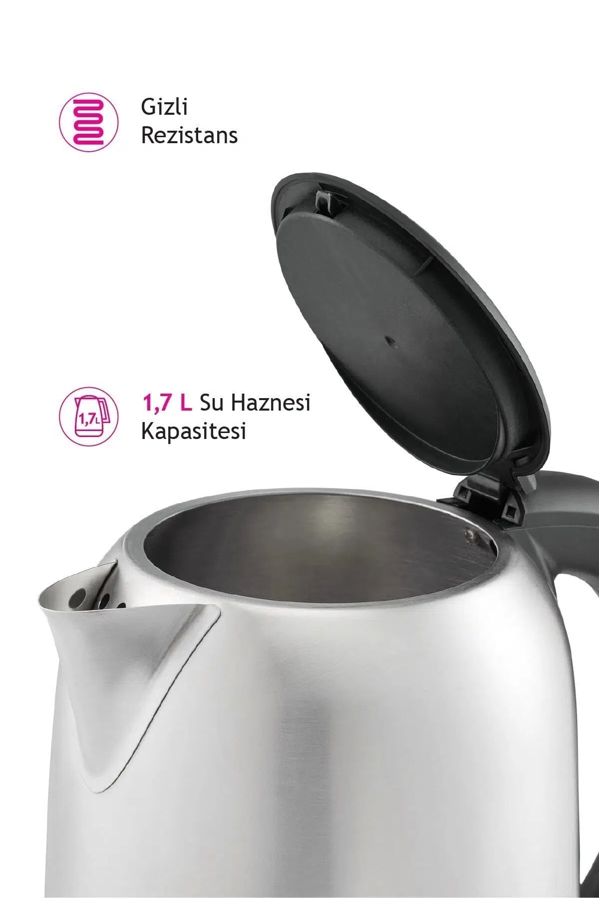 Altus I Inox 2200 W 1.7 lt Çelik Kettle AL 728