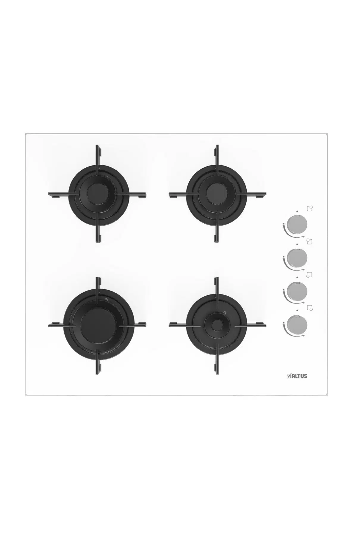 Altus Beyaz Cam Set Üstü Ocak AL 89 GW 