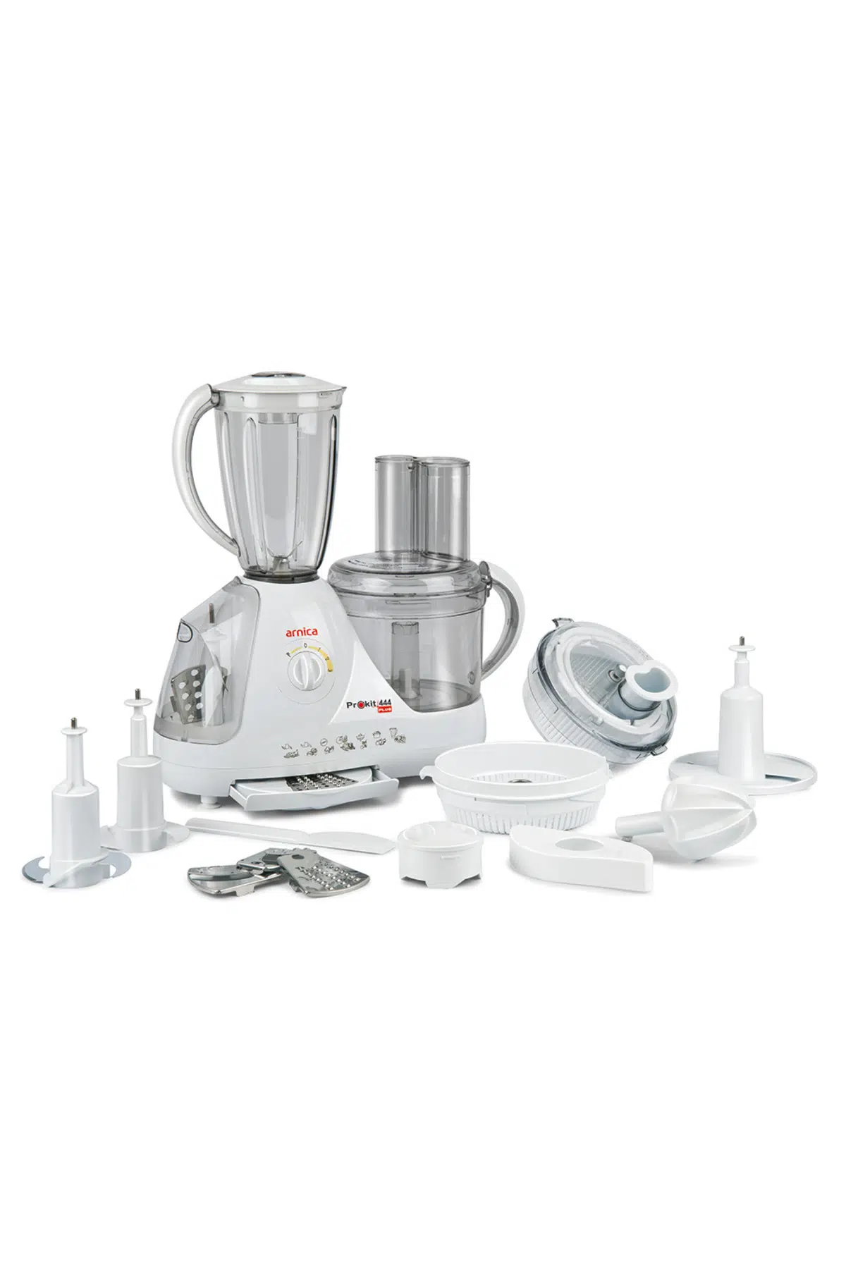 Arnica Prokit 444 Plus Kompakt Beyaz 800 W Mutfak Robotu GH21020