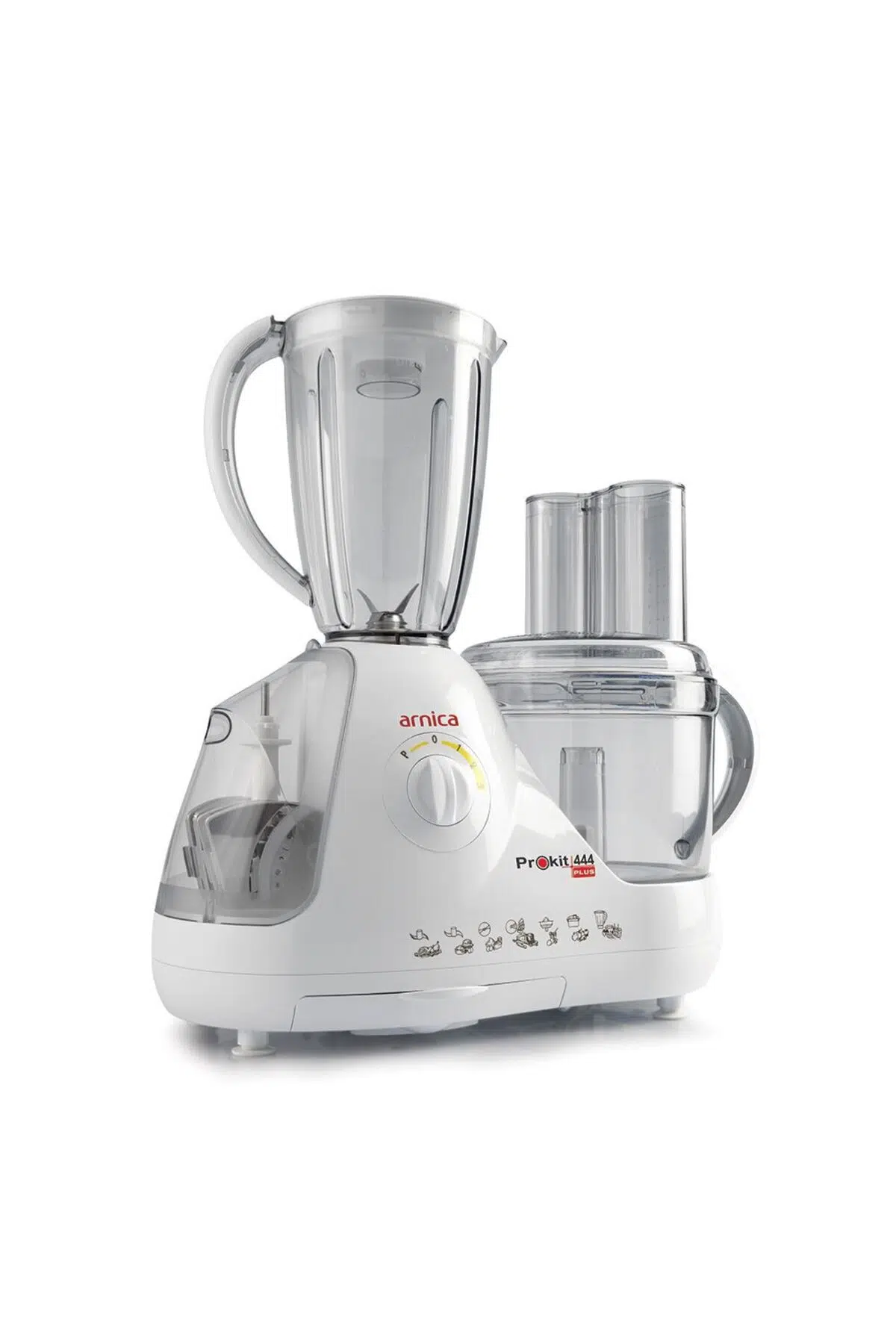 Arnica Prokit 444 Plus Kompakt Beyaz 800 W Mutfak Robotu GH21020