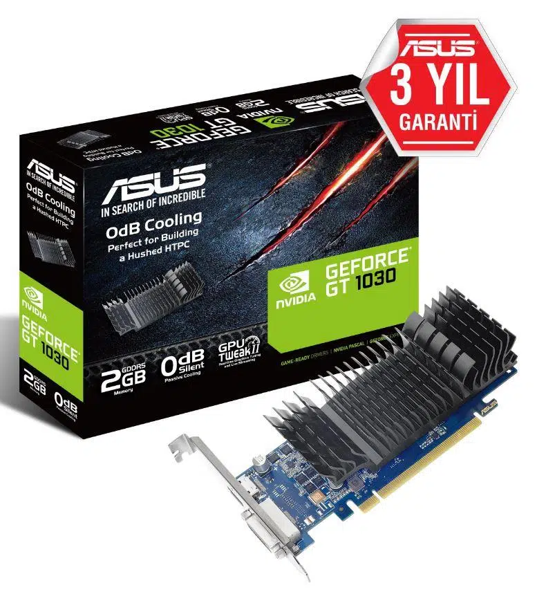Asus Geforce Gt1030-Sl-2G-Brk 2Gb Ddr5 64Bıt 1Xhdmı 1Xdvı Ekran Kartı