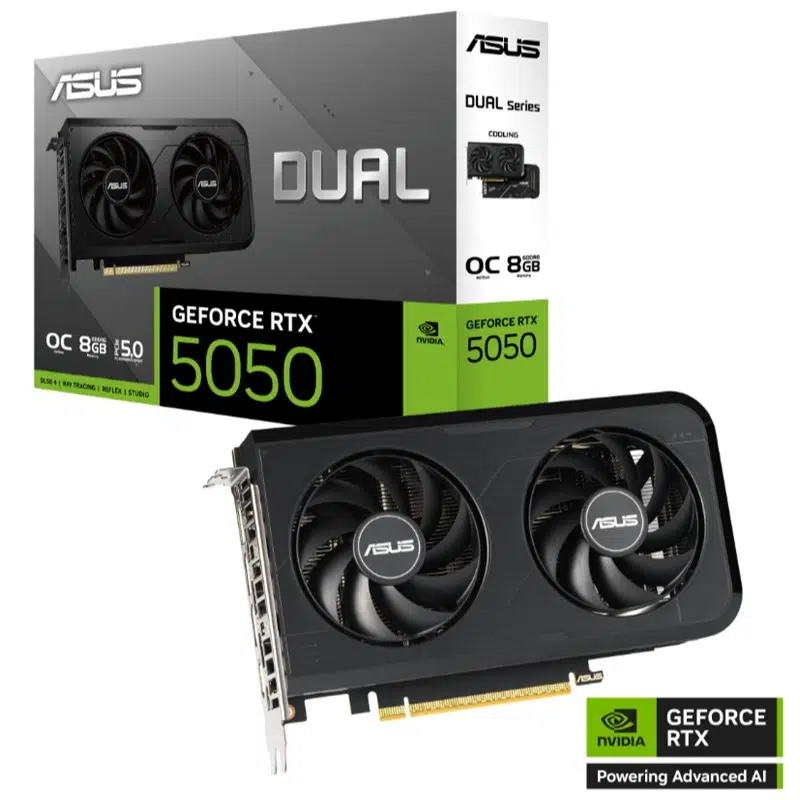 Asus Gefprce Dual-Rtx5050-O8G 8Gb Gddr6 128Bıt 1Xhdmı 3Xdp Ekran Kartı