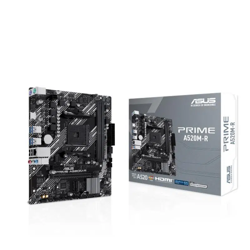 Asus Prıme A520M-R Ddr4 5100Mhz 1Xhdmı 1Xm.2 Usb2.0 Matx Am4 (Amd Am4 5000/4000 /3000 Serisi İle Uyumlu)