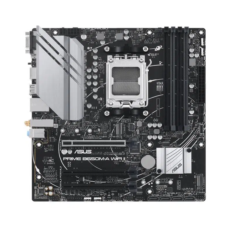 Asus Prıme B650M-A Wıfı Iı Ddr5 6400Mhz 1Xvga 1Xhdmı 1Xdp 2Xm.2 Usb 3.2 Matx Am5(Amd Am5 9000/8000/7000 Seri İle Uyumlu)