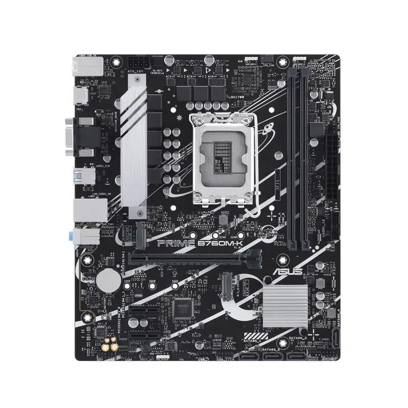 Asus Prıme B760M-K Ddr5 8000Mhz 1Xvga 1Xhdmı 2Xm.2 Usb 3.2 Matx 1700P (12. / 13. Ve 14. Nesil İşlemci Uyumlu)