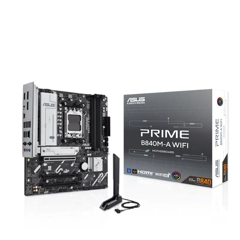 Asus Prıme B840M-A Wıfı Ddr5 7600Mt/S 1Xhdmı 2Xdp 3Xm.2 Am5 (Amd Am5 9000/8000/7000 Serileri İle Uyumlu)
