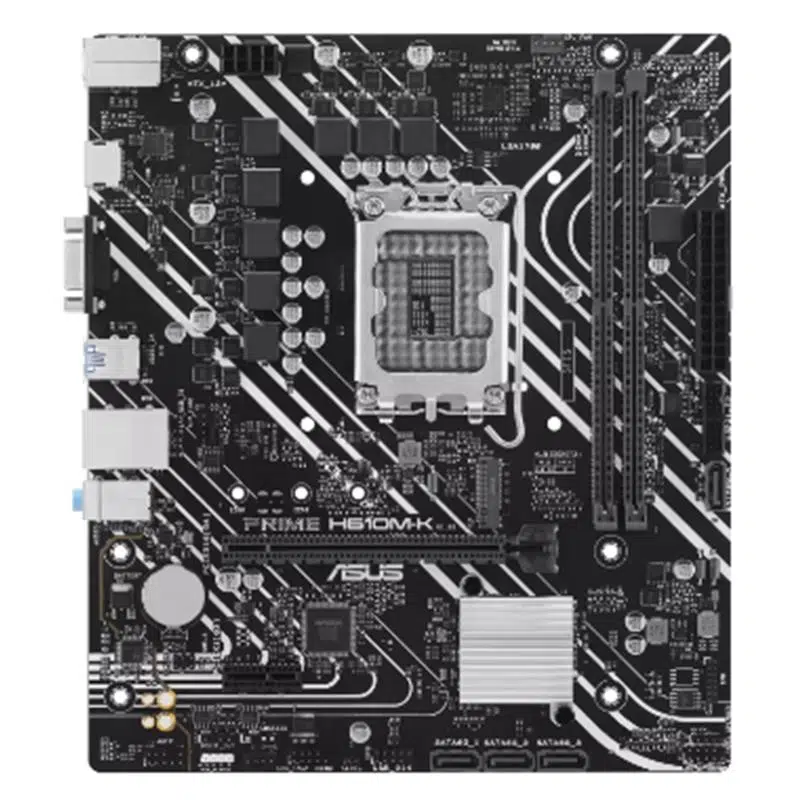 Asus Prıme H610M-K Ddr5 5600Mhz 1Xvga 1Xhdmı 1Xm.2 Usb 3.2 Matx 1700P (12. / 13. Ve 14. Nesil İşlemci Uyumlu)