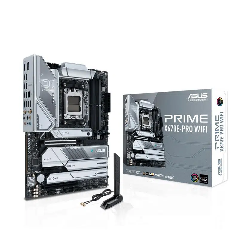 ASUS PRIME X670E-PRO WIFI DDR5 6400MHZ 1XHDMI 1XDP 4XM.2 USB 3.2 ATX AM5 (AMD AM5 9000/8000/7000 SERİLERİ İLE UYUMLU)