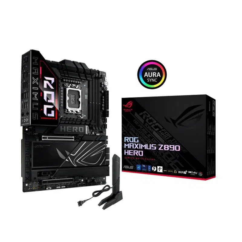 ASUS ROG MAXIMUS Z890 HERO DDR5 9200MT/S 1XHDMI 2XUSB TYPE-C 6XM.2 ATX 1851P (INTEL ULTRA PROCESSORS SERIES 2)