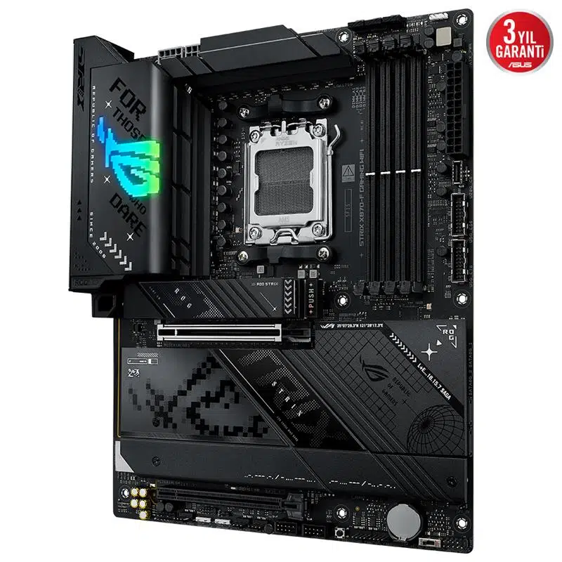 ASUS ROG STRIX X870-F GAMING WIFI DDR5 8000MHZ 1XHDMI 1XDP 4XM.2 2XUSB4 AM5 ATX (AMD AM5 9000/8000/7000 SERİ İLE UYUMLU)