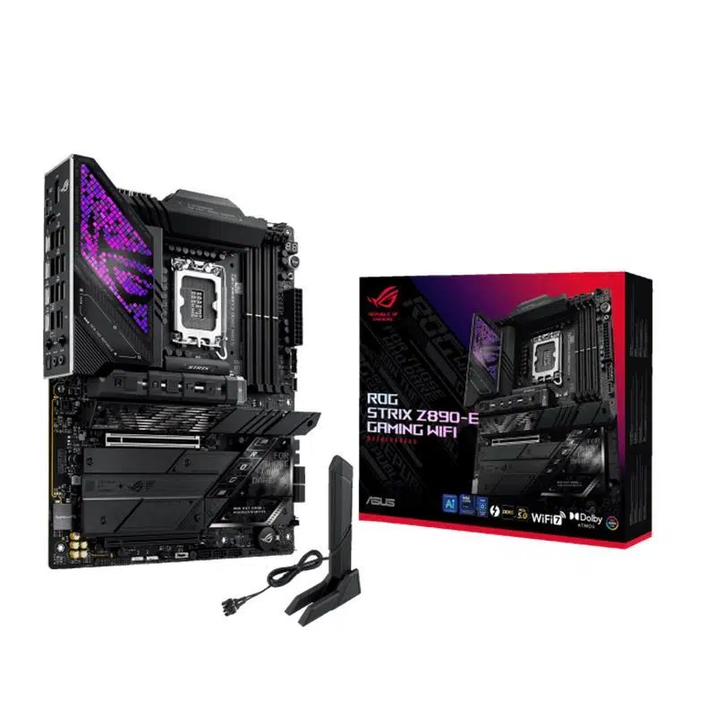 ASUS ROG STRIX Z890-E GAMING WIFI DDR5 8800MT/S 1XHDMI 1XDP 2XUSB TYPE-C 7XM.2 ATX 1851P(INTEL ULTRA PROCESSORS SERIES2)