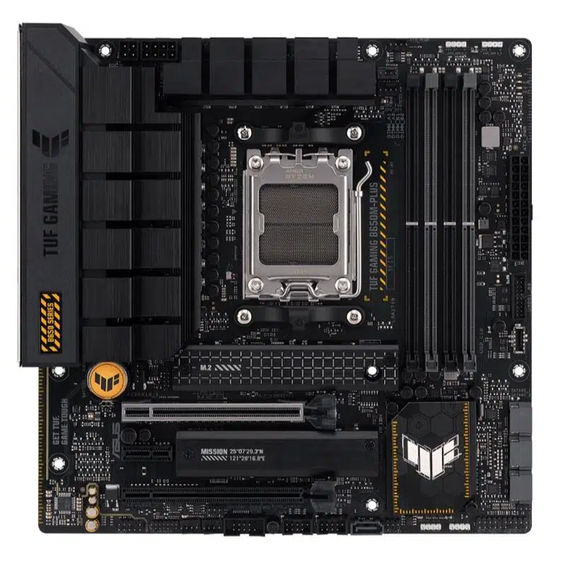 ASUS TUF GAMING B650M-PLUS DDR5 6400MHZ 1XHDMI 1XDP 2XM.2 USB 3.2 MATX AM5 (AMD AM5 9000/8000/7000 SERİLERİ İLE UYUMLU)