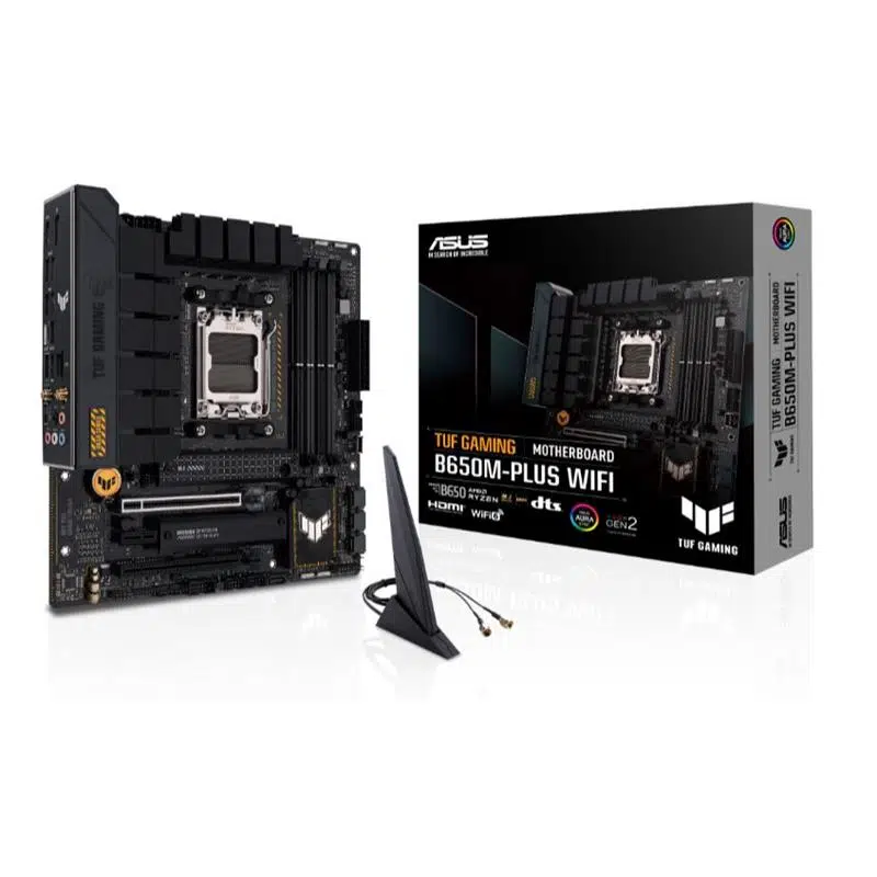 ASUS TUF GAMING B650M-PLUS WIFI DDR5 6400MHZ 1XHDMI 1XDP 2XH.2 USB 3.2 MATX AM5 (AMD AM5 9000/8000/7000 SERİ İLE UYUMLU)