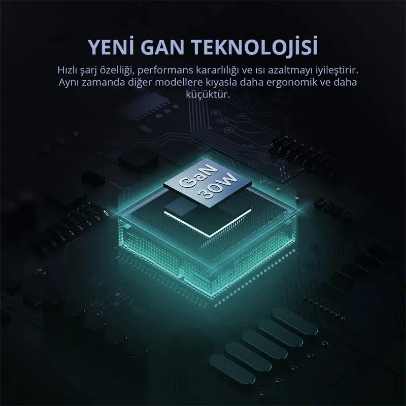 AUKEY PA-B1L-BK 30W OMNİA II MİNİ GAN TYPE-C PD ŞARJ ADAPTÖRÜ