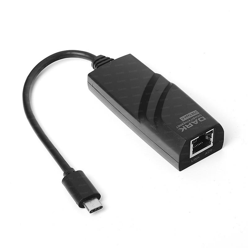 Dark Dk-Ac-U31Xglan Usb 3.1 Type-C 10/100/1000 Gıgabıt Lan Ethernet Ağ Dönüştürücü