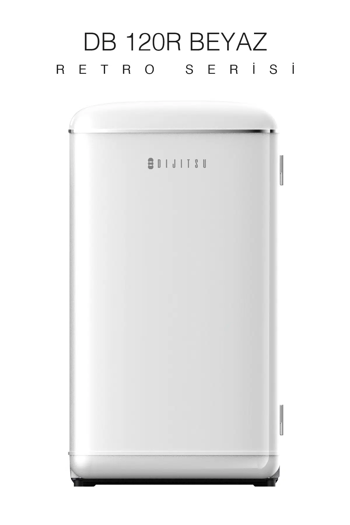 Dijitsu DB120RWH Retro Beyaz Mini Buzdolabı