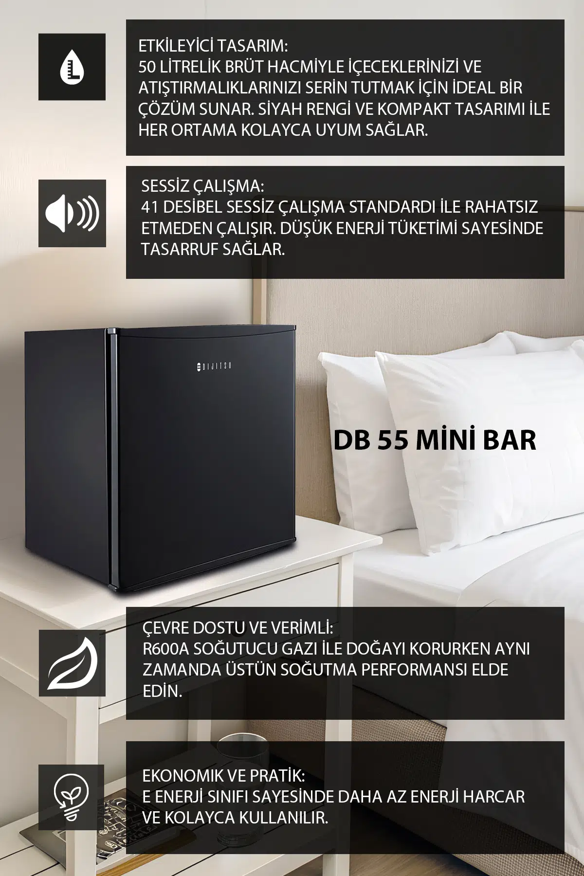 Dijitsu DB55 Mini Buzdolabı