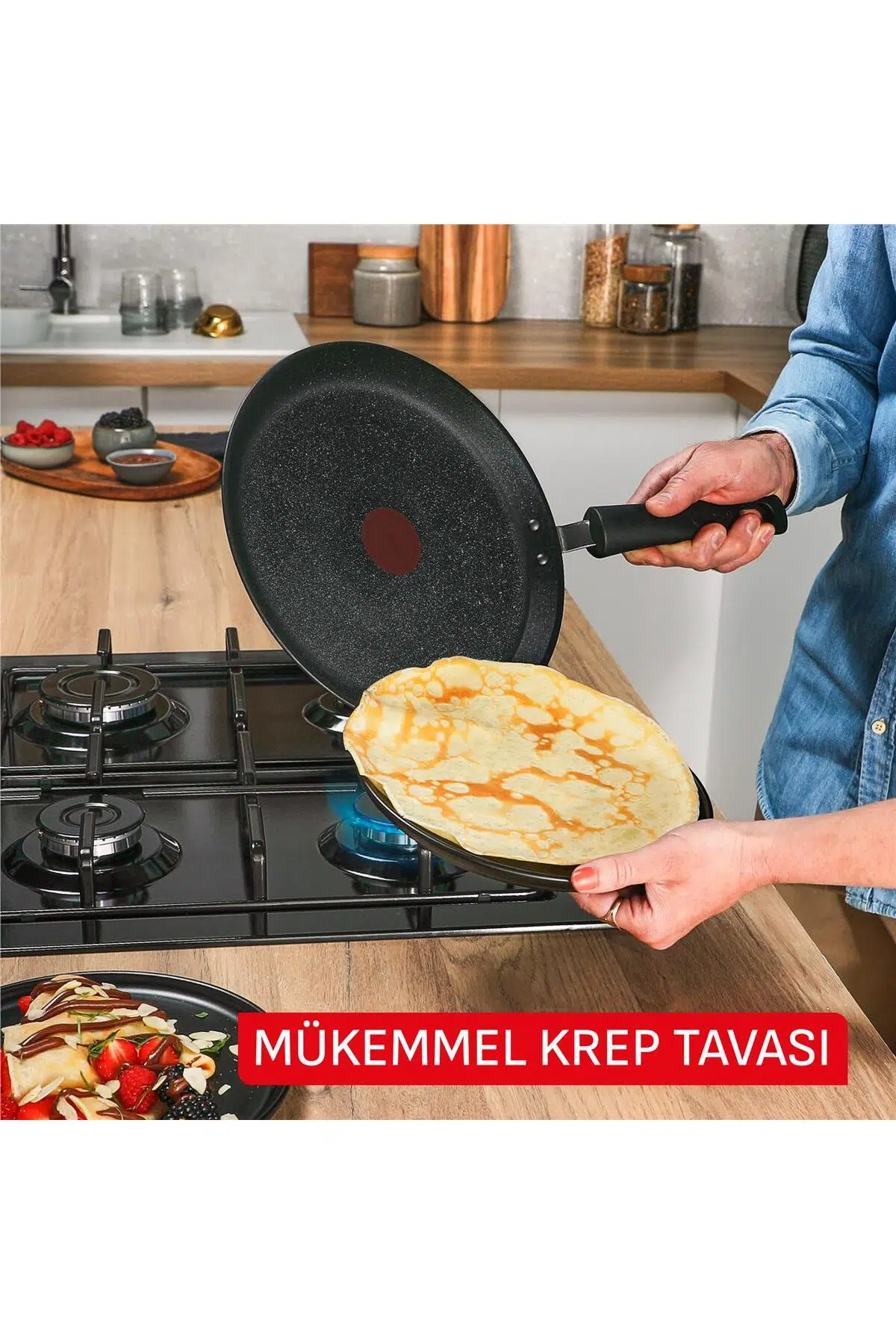 Tefal Expertise 5X Krep Tava - 25 Cm