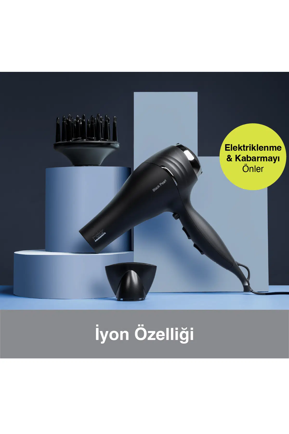 Fakir Black Pearl 2200 W Saç Kurutma Makinesi