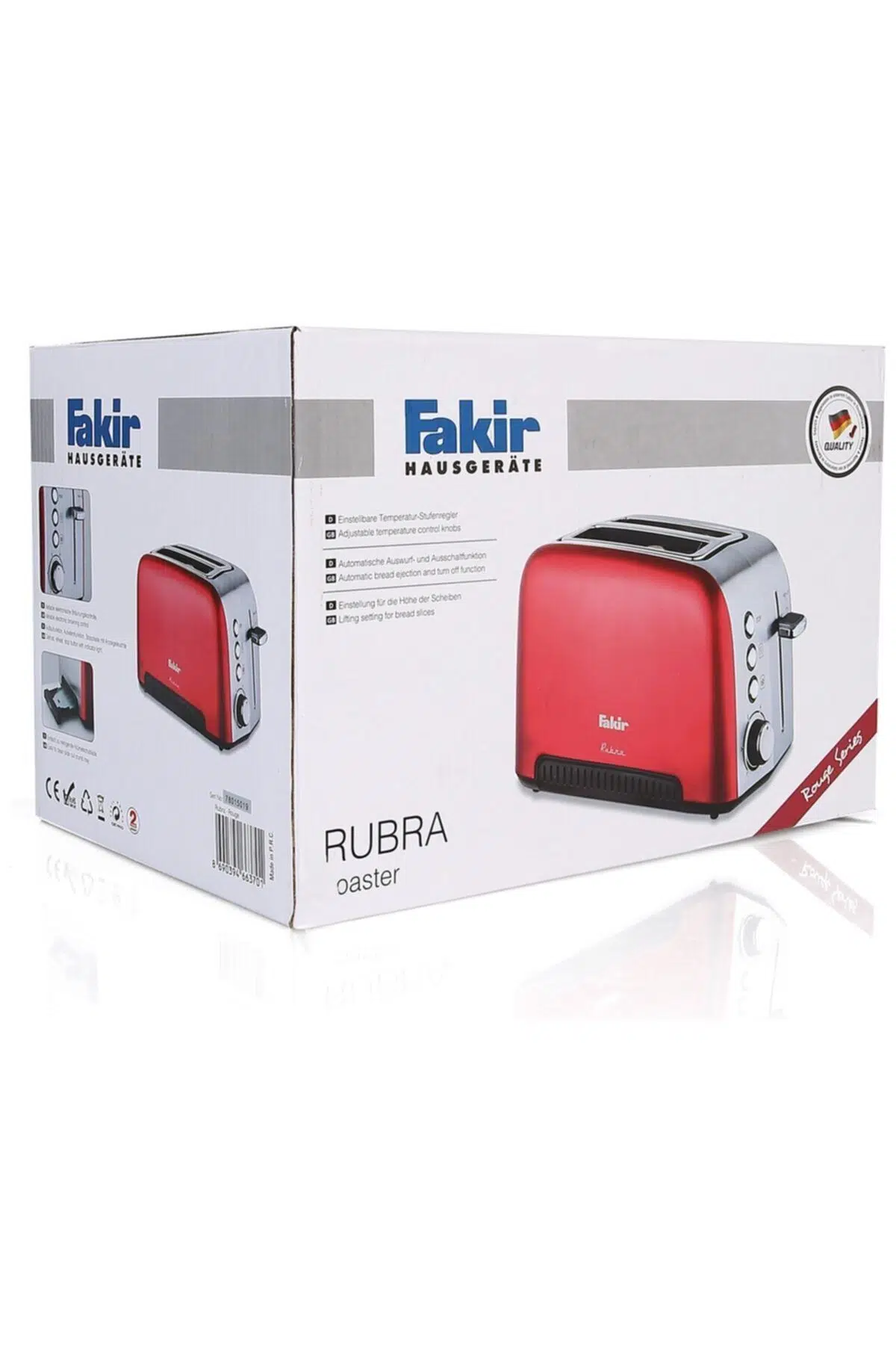 Fakir Rubra Kırmızı Ekmek Kızartma Makinesi