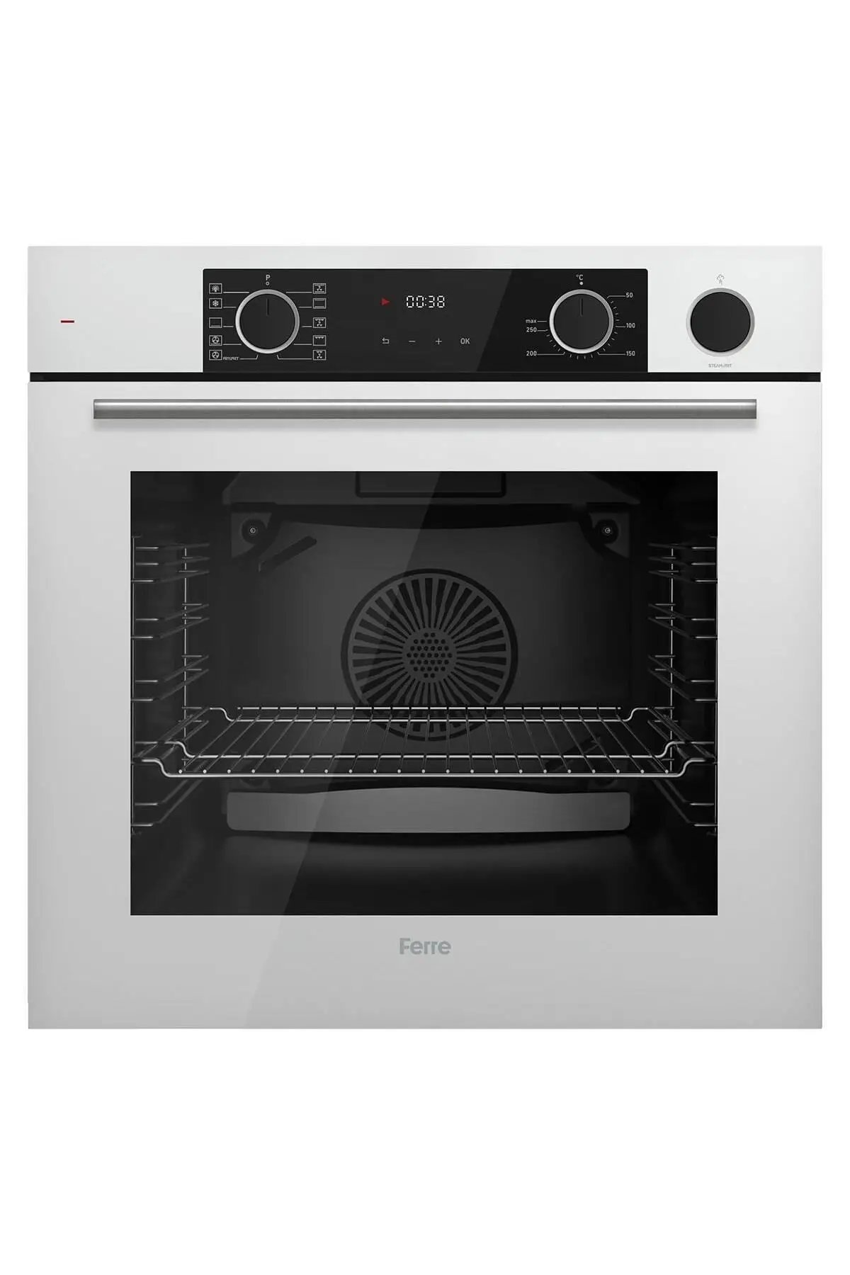 Ferre SteamArt FryArt Beyaz Ankastre Fırın XE64CB