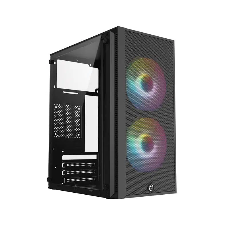 Frısby Fc-8970G 300W 2X Raınbow Fan Mını Tower Gaming Siyah Kasa