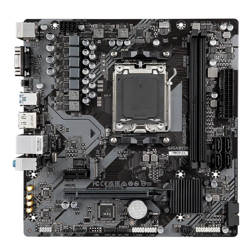 GIGABYTE B650M S2H DDR5 6400MHZ 1XVGA 1XHDMI 1XDP 1XM.2 USB 3.2 MATX AM5 (AMD AM5 7000 SERİSİ İLE UYUMLU)