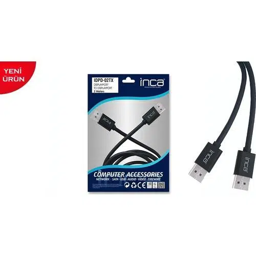 Inca Idpd-02Tx 2 Mt Dısplay Port To Dısplay Port 4K