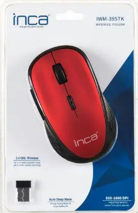 INCA IWM-395TK KIRMIZI KABLOSUZ 1600 DPI MOUSE
