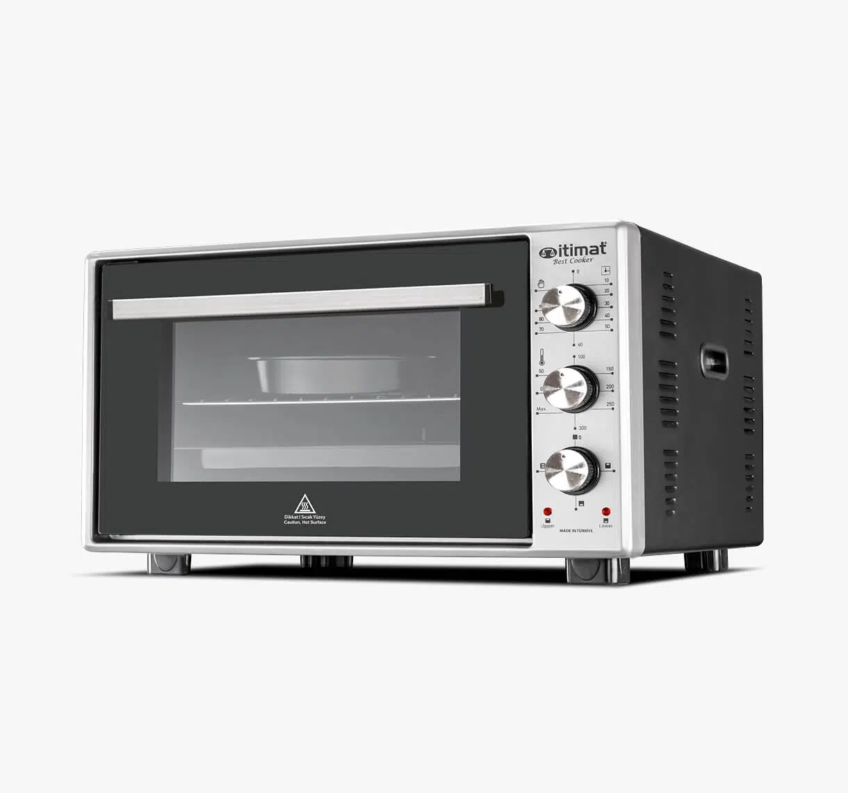 İtimat 8022 Çift Camlı 50 lt Inox Mini Fırın (OUTLET)