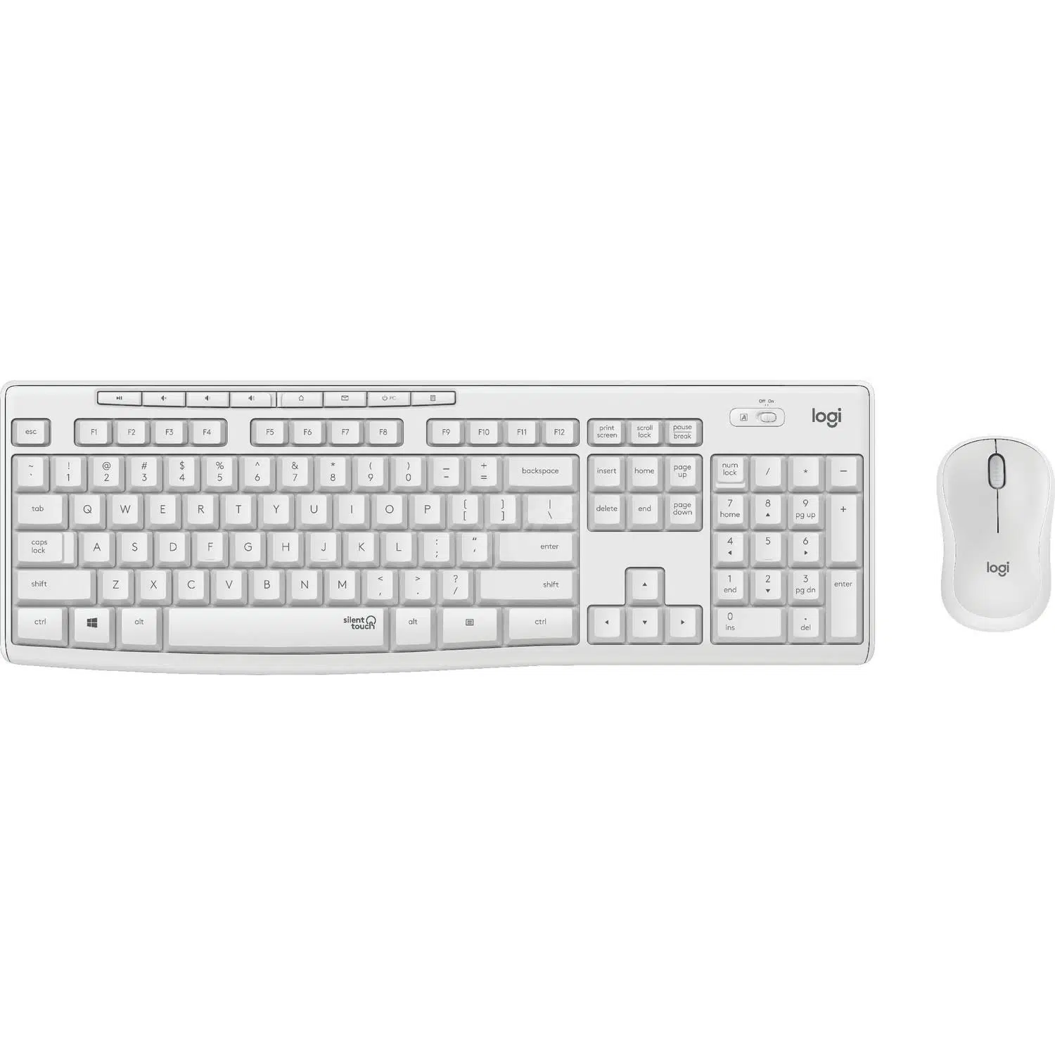 Logıtech Mk295 Q Tr Sessiz Kablosuz Klavye Mouse Set Beyaz 920-010089