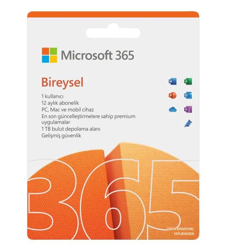 MS 365 BIREYSEL TURKÇE KUTU 1 YIL QQ2-01451