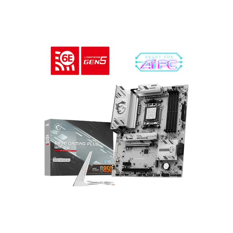 Msı B850 Gamıng Plus Wıfı6E Ddr5 8200Mt/S 1Xhdmı 1Xdp 2Xm.2 Atx Am5 (Amd Am5 9000/8000/7000 Serileri İle Uyumlu)