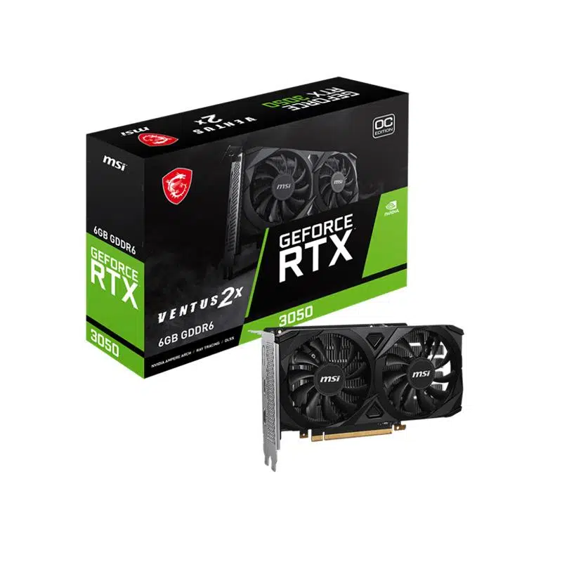 Msı Geforce Rtx3050 Ventus 2X E 6G Oc 6Gb Gddr6 96Bıt 2Xhdmı 1Xdp Ekran Kartı