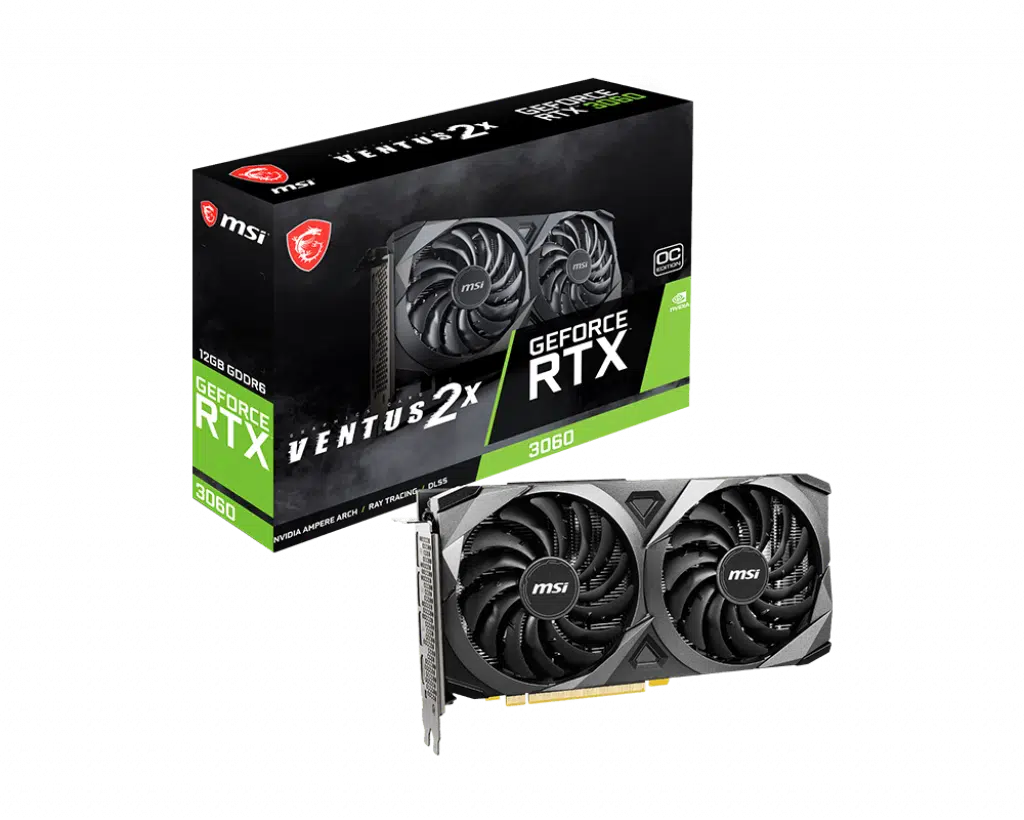 Msı Geforce Rtx3060 Ventus 2X 12G Oc 12Gb Gddr6 192Bıt 1Xhdmı 3Xdp Ekran Kartı
