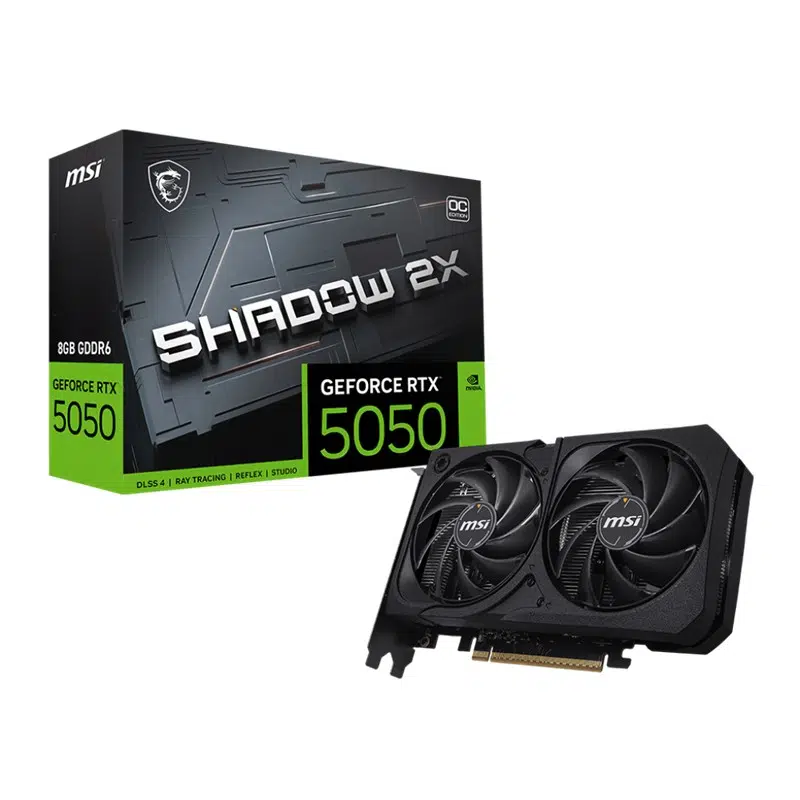 Msı Geforce Rtx5050 8G Shadow 2X Oc 8Gb Gddr6 128Bıt 1Xhdmı 3Xdp Ekran Kartı