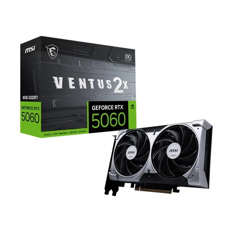 Msı Geforce Rtx5060 8G Ventus 2X Oc 8Gb Gddr7 128Bıt 1Xhdmı 3Xdp Ekran Kartı