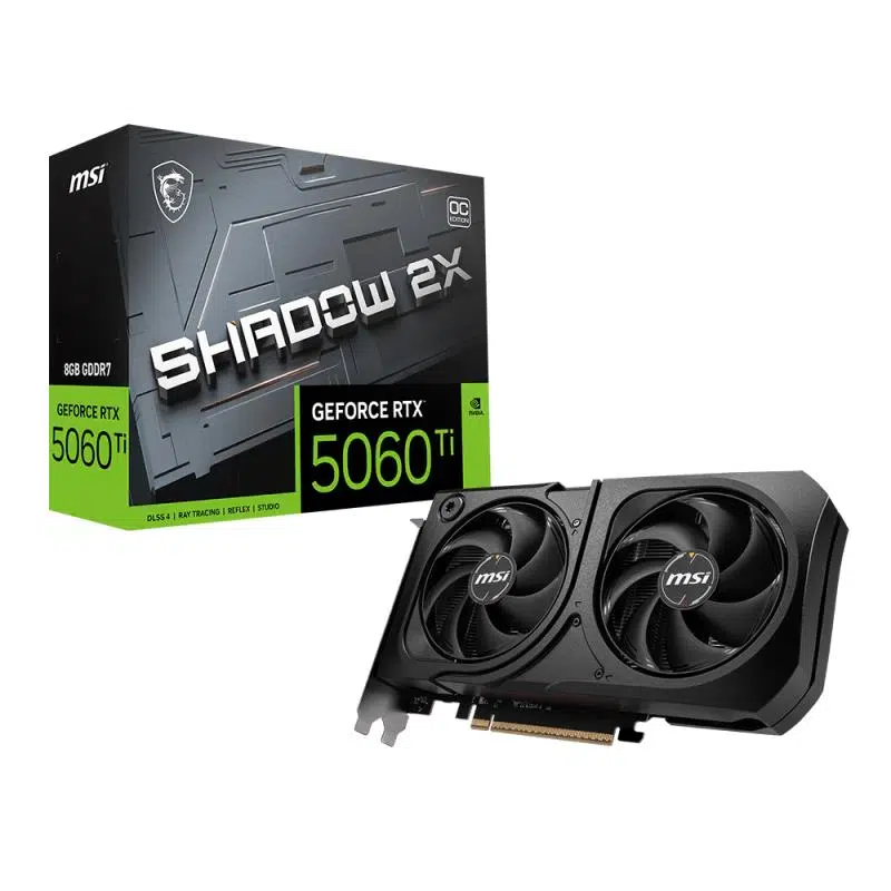 Msı Geforce Rtx5060Tı 8G Shadow 2X Oc Plus 8Gb Gddr7 128Bıt 1Xhdmı 3Xdp Ekran Kartı