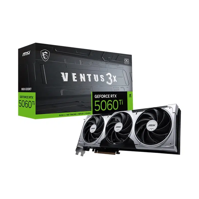Msı Geforce Rtx5060Tı 8G Ventus 3X Oc 8Gb Ddr7 128Bıt 3Xdp 1Xhdmı Ekran Kartı