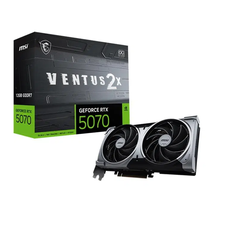 Msı Geforce Rtx5070 12G Ventus 2X Oc 12Gb Gddr7 192Bıt 1Xhdmı 3Xdp Ekran Kartı